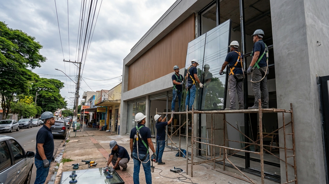 Fachada de Vidro em Brasília‑DF
