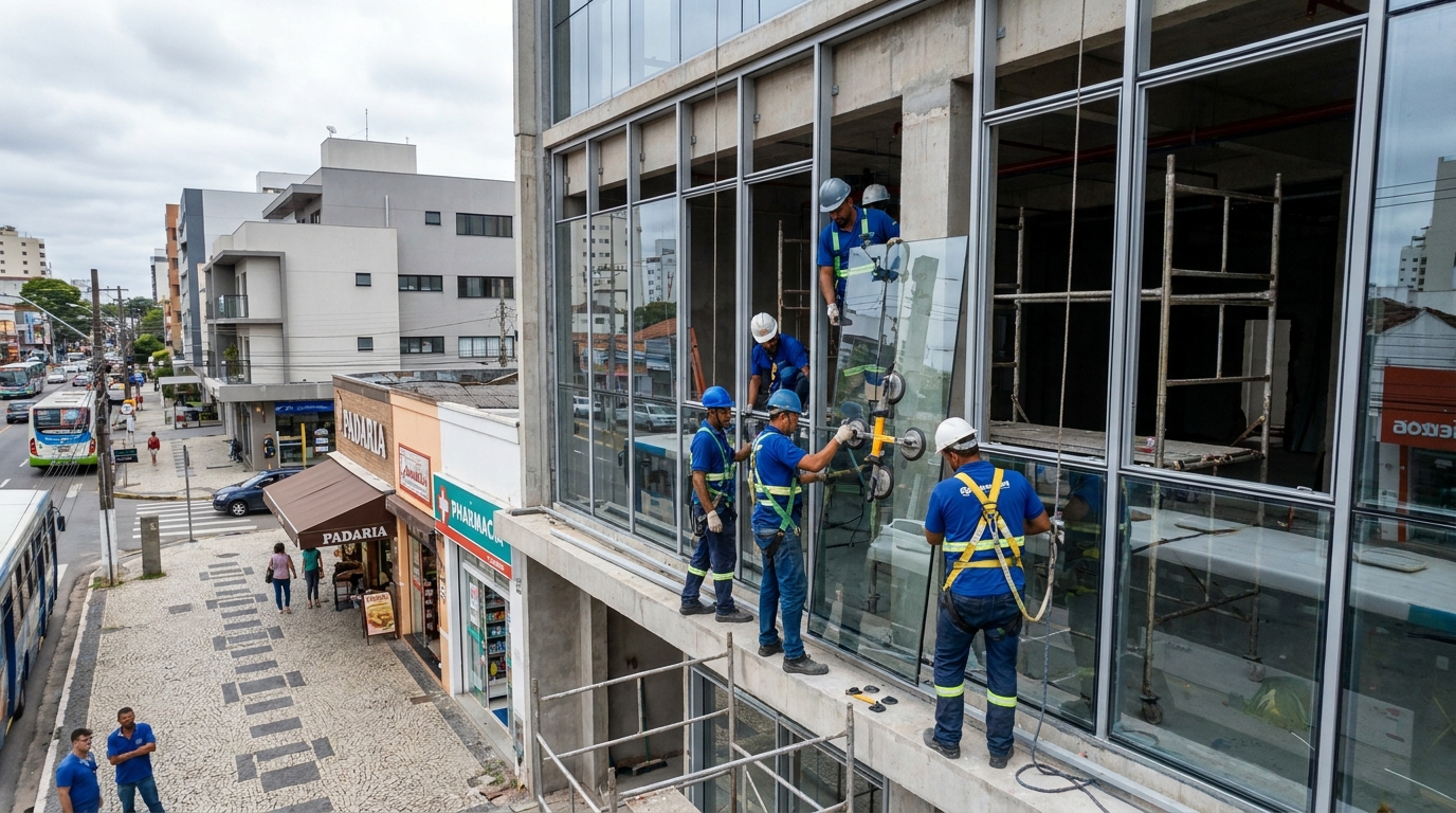 Fachada de Vidro em Brasília‑DF